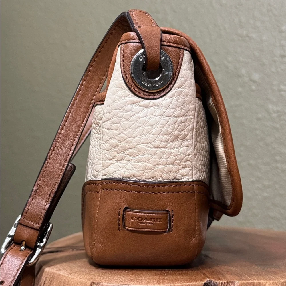 RARE COLOR COACH HADLEY LUXE GRAIN LEATHER FIELD BAG - Picture 4 of 13